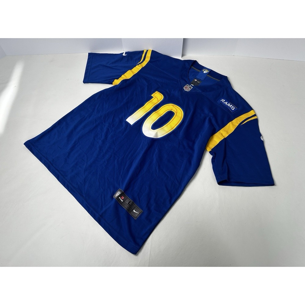 Los Angeles Rams Nike‎ Jersey Cooper Kupp Men's Large On Field Blue Short Sleeve